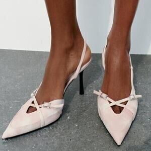 ZARA Pointed Toe Slingbacks NWT